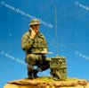 BW 022 - radio operator, kneeling