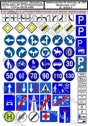Z 3537 - traffic signs 3, Germany since 1980