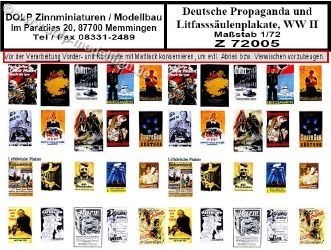Z 72005 - Propaganda- & Litfasssäulen-Plakate, Deutschland, WW II
