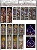 Z 72094 - window foil set 12 (gothic churches – colored)