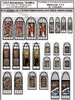 Z 72095 - window foil set 13 (gothic churches – colored)